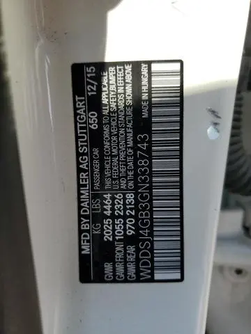 2016 MERCEDES-BENZ CLA 250 4MATIC  