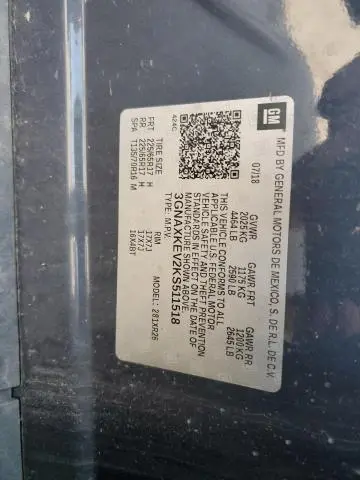 2019 CHEVROLET EQUINOX LT