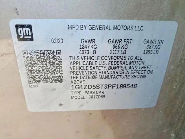 2023 CHEVROLET MALIBU LT  