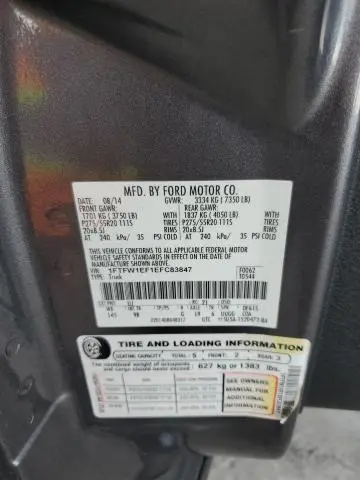 2014 FORD F150 SUPERCREW  