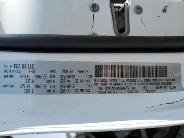 2019 JEEP CHEROKEE LIMITED  