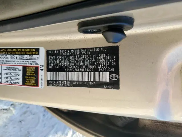 2011 TOYOTA CAMRY BASE  