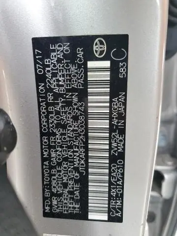 2017 TOYOTA PRIUS PRIME   