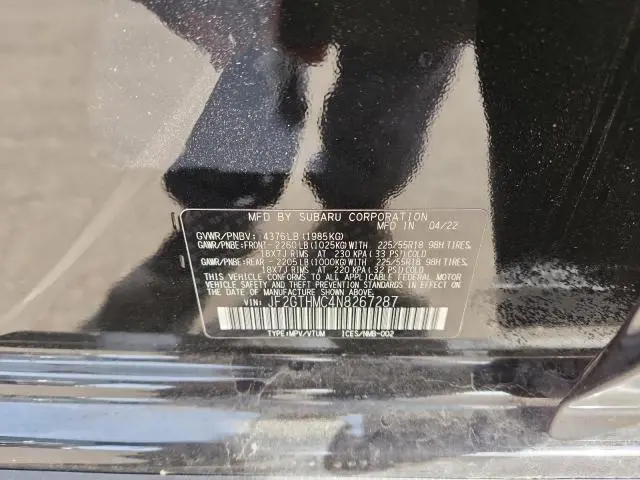 2022 SUBARU CROSSTREK LIMITED  