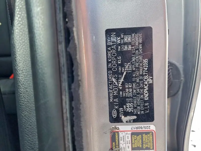 2020 KIA SPORTAGE LX  