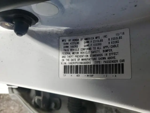 2017 HONDA ACCORD SPORT  