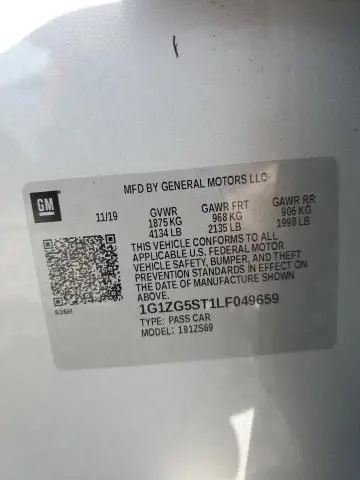 2020 CHEVROLET MALIBU RS  
