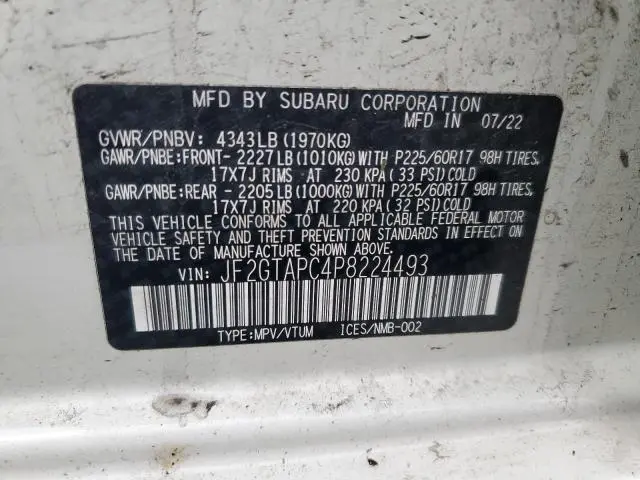 2023 SUBARU CROSSTREK PREMIUM  