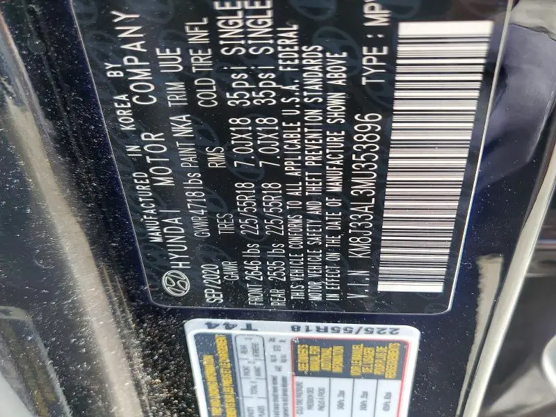 2021 HYUNDAI TUCSON ULTIMATE  