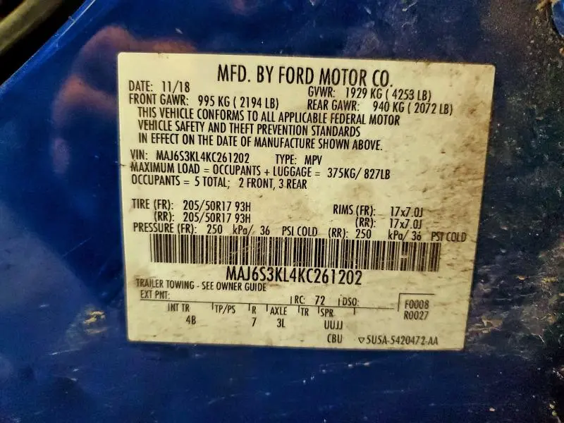 2019 FORD ECOSPORT TITANIUM  