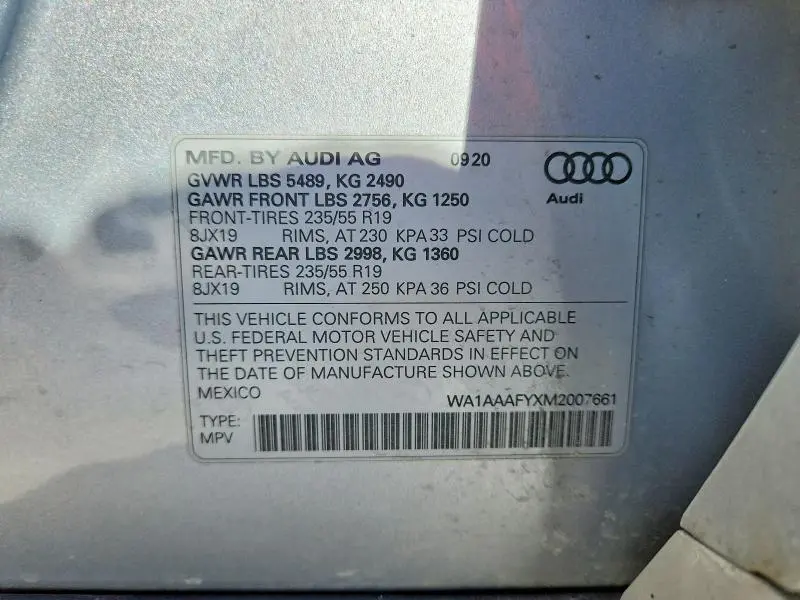 2021 AUDI Q5 PREMIUM  