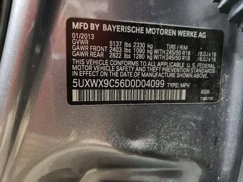2013 BMW X3 XDRIVE28I  