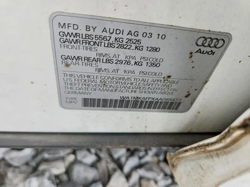 2010 AUDI Q5 PREMIUM PLUS  