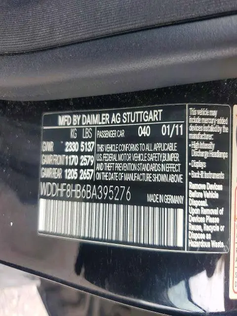 2011 MERCEDES-BENZ E 350 4MATIC  
