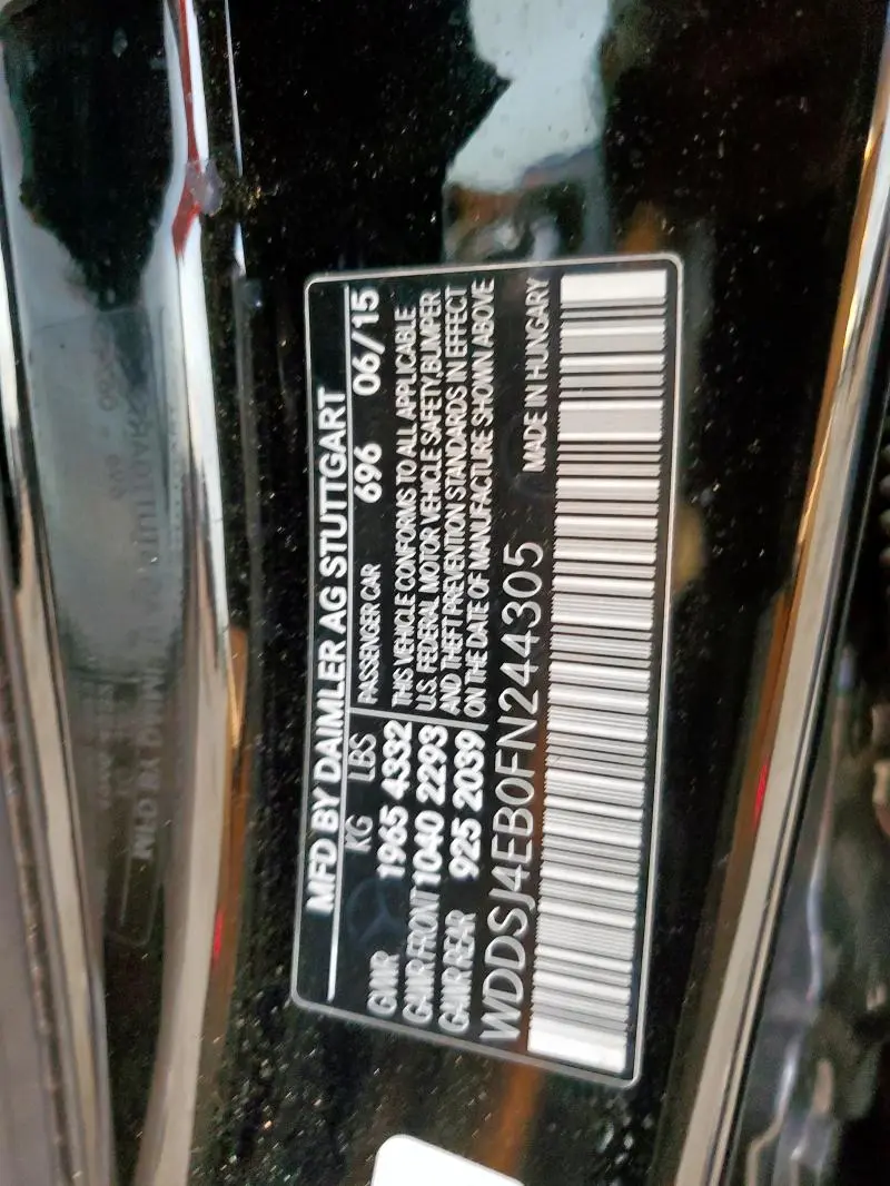 2015 MERCEDES-BENZ CLA 250  