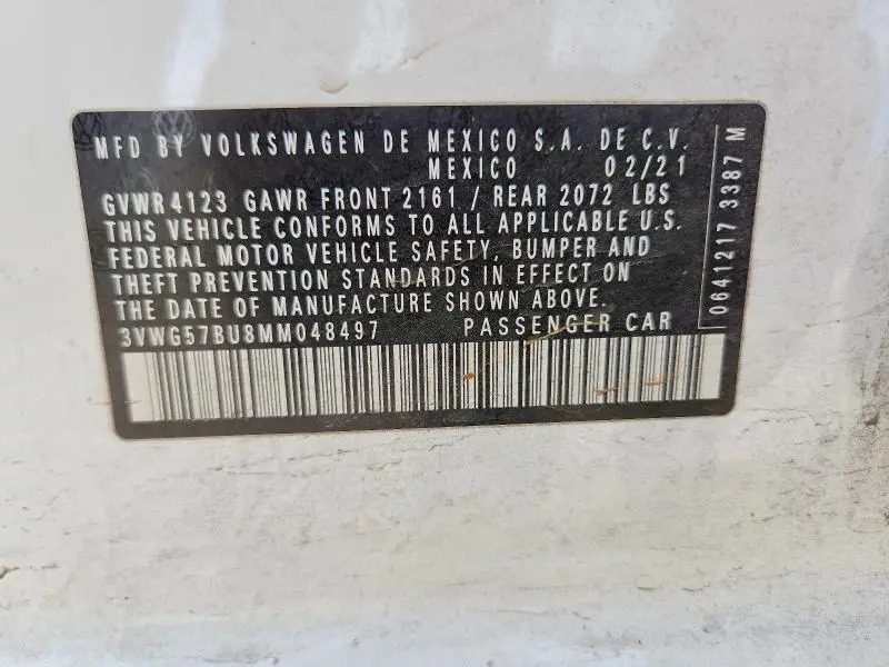 2021 VOLKSWAGEN JETTA SEL PREMIUM  