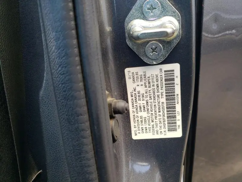 2013 HONDA CIVIC LX  