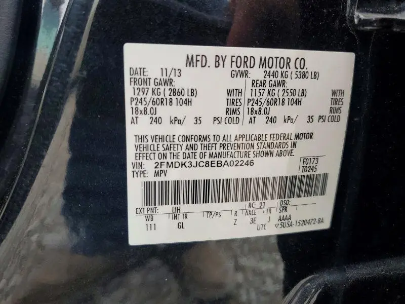 2014 FORD EDGE SEL  