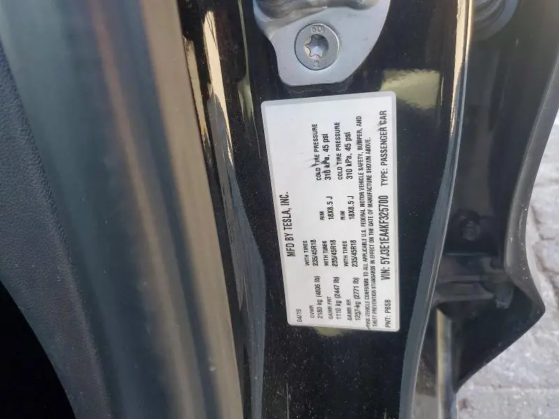 2019 TESLA MODEL 3   