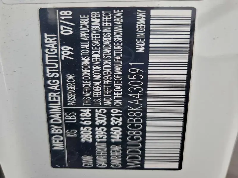 2019 MERCEDES-BENZ S 560 4MATIC  