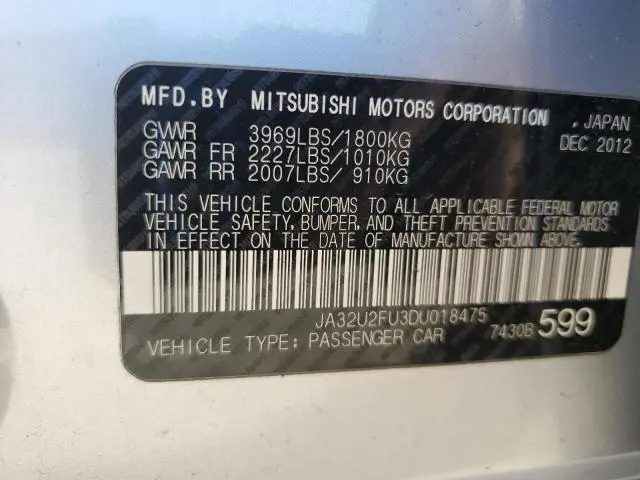 2013 MITSUBISHI LANCER ES/ES SPORT