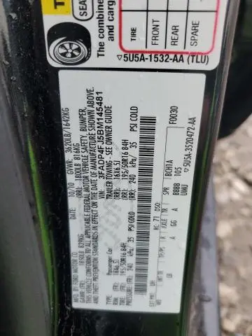 2011 FORD FIESTA SES  