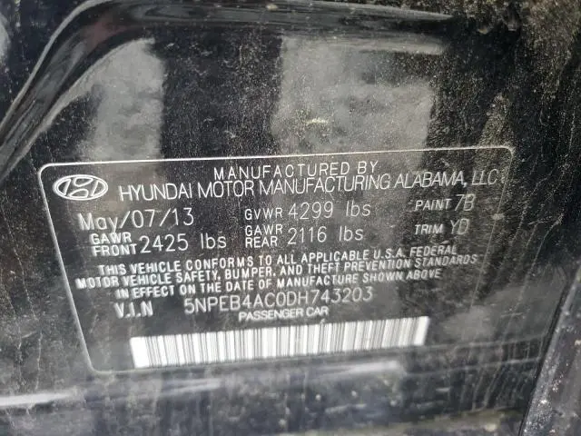 2013 HYUNDAI SONATA GLS  