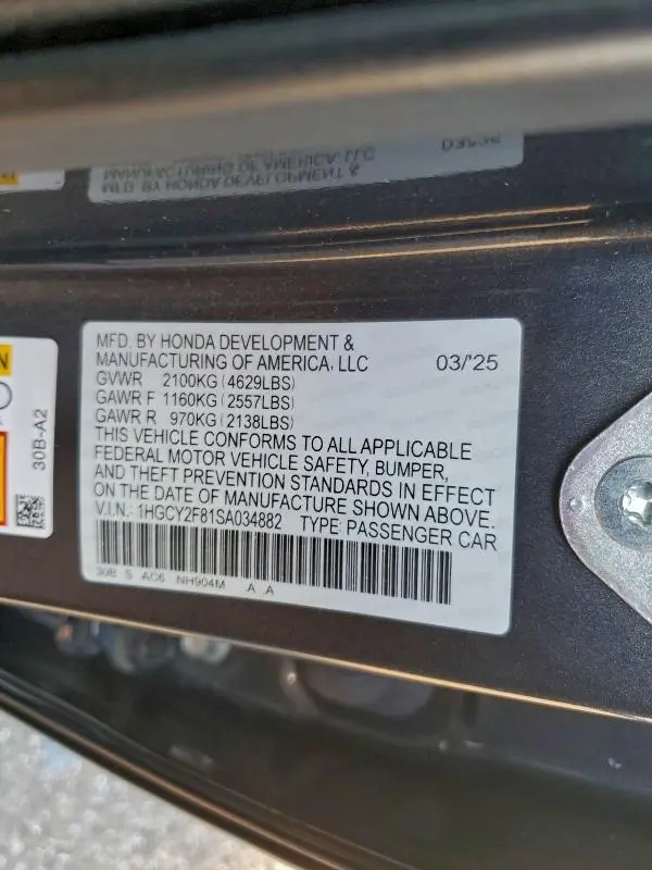 2025 HONDA ACCORD TOURING HYBRID  