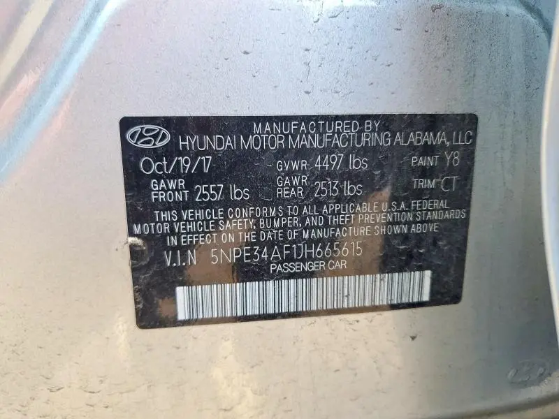 2018 HYUNDAI SONATA SPORT  