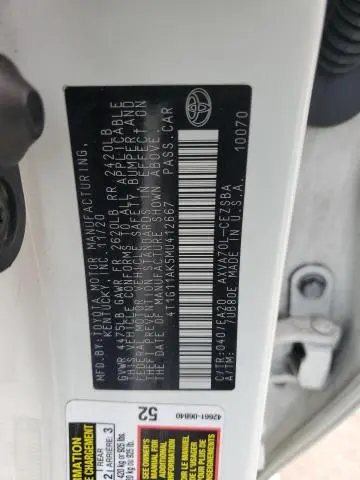 2021 TOYOTA CAMRY SE  