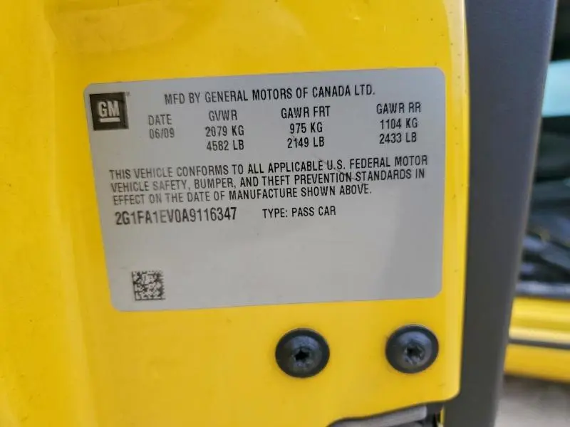 2010 CHEVROLET CAMARO LS  