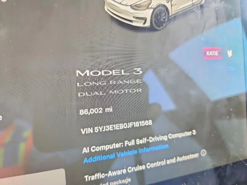 2018 TESLA MODEL 3   