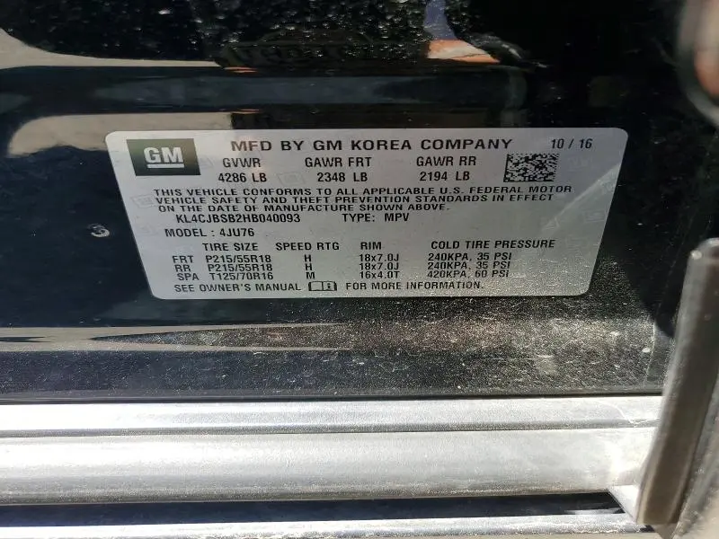 2017 BUICK ENCORE PREFERRED II  