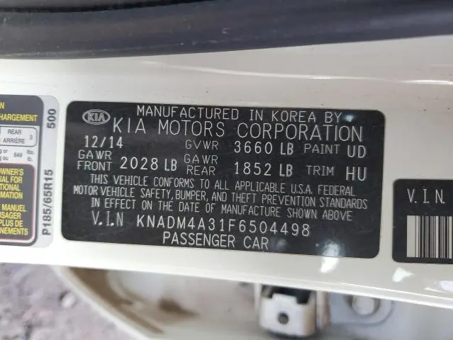 2015 KIA RIO LX  