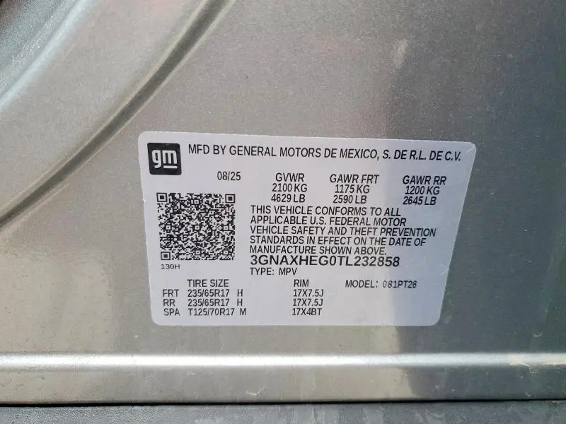 2026 CHEVROLET EQUINOX LT  