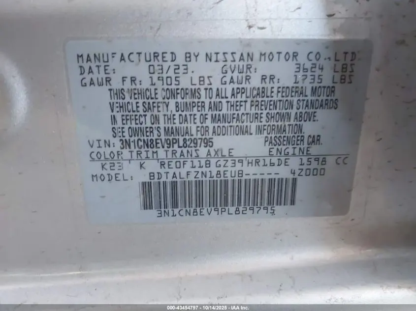 2023 NISSAN VERSA 1.6 SV XTRONIC CVT