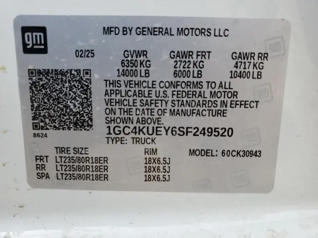 2025 CHEVROLET SILVERADO K3500 LTZ  