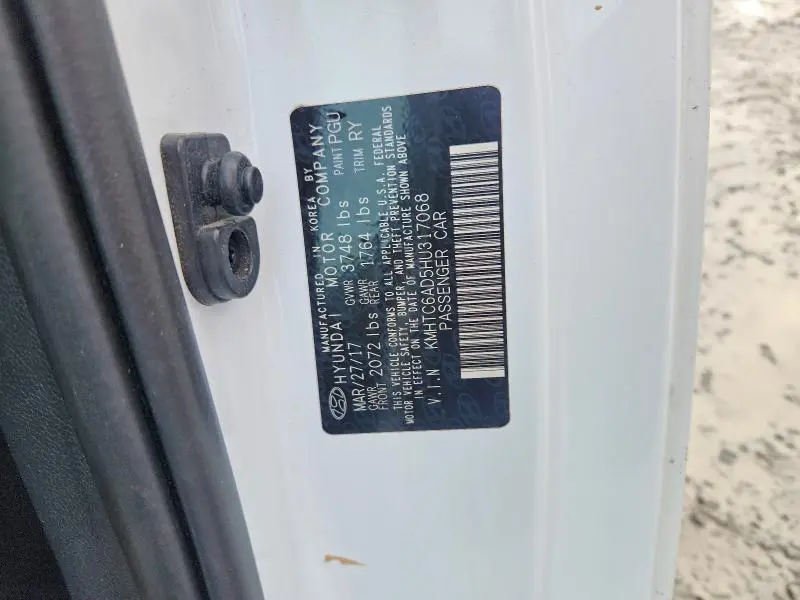 2017 HYUNDAI VELOSTER   