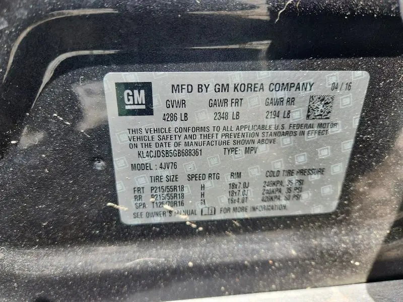 2016 BUICK ENCORE PREMIUM  