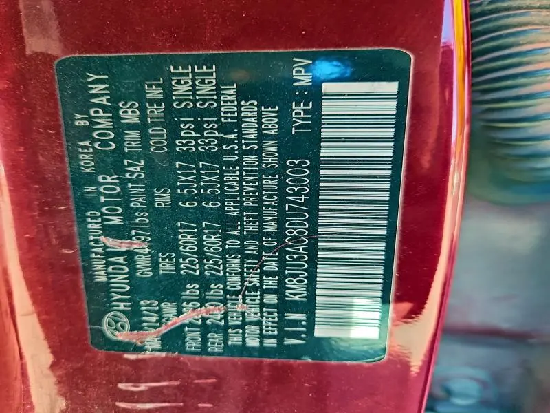 2013 HYUNDAI TUCSON GLS  