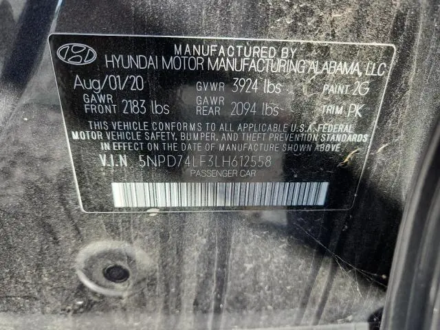 2020 HYUNDAI ELANTRA SE  