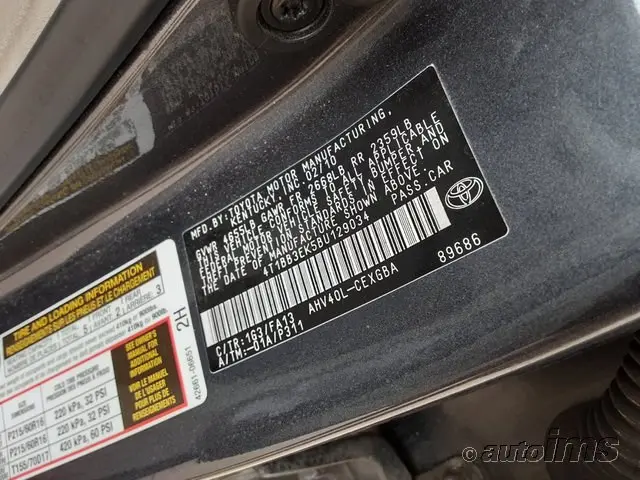 2011 TOYOTA CAMRY HYBRID 
