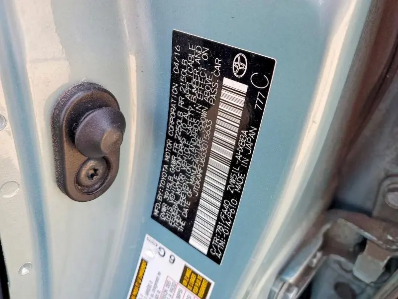 2016 TOYOTA PRIUS TWO ECO  