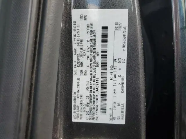 2018 FORD ESCAPE SEL  