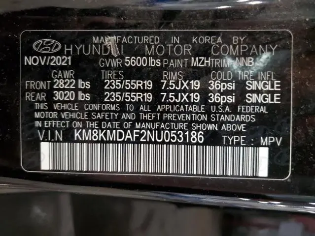 2022 HYUNDAI IONIQ 5 SE