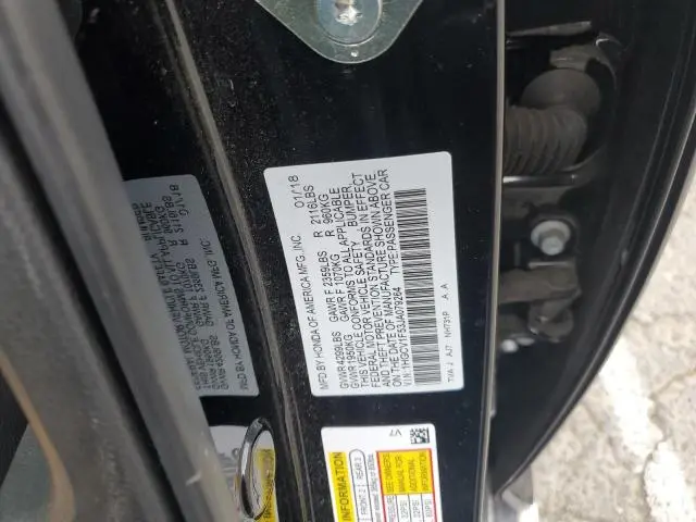 2018 HONDA ACCORD EXL  