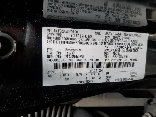2014 FORD FOCUS SE  