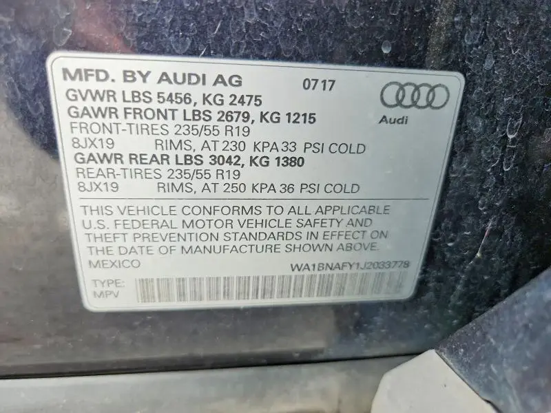 2018 AUDI Q5 PREMIUM PLUS  