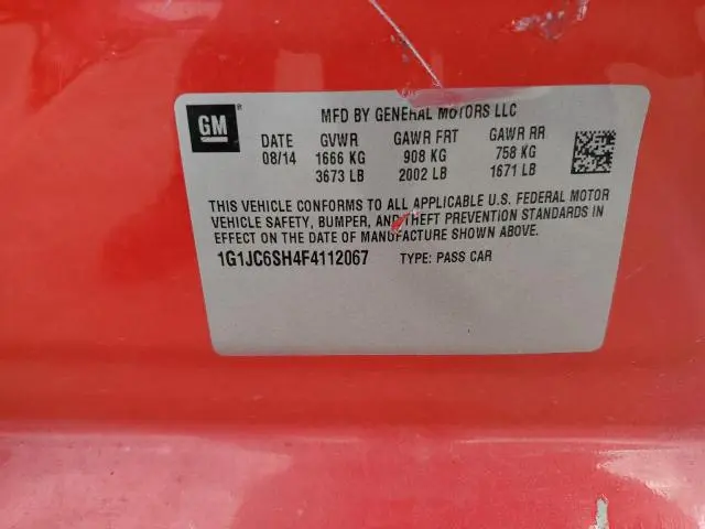 2015 CHEVROLET SONIC LT