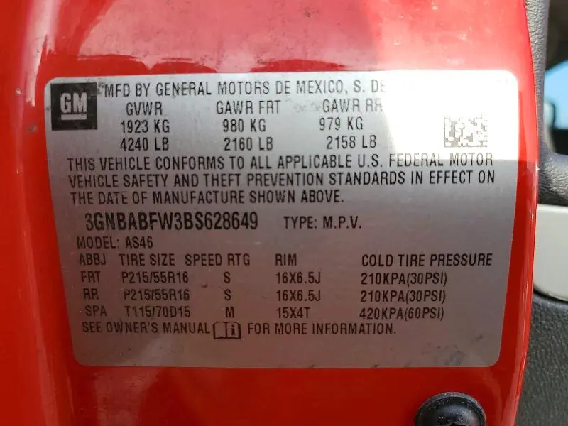 2011 CHEVROLET HHR LT  